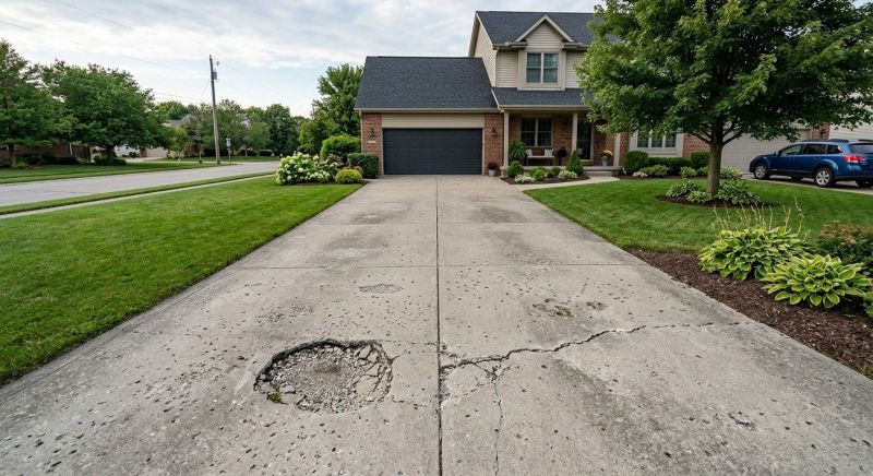 Concrete Driveway Repair in West Des Moines, IA